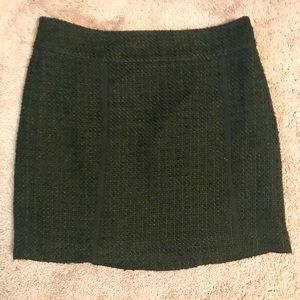 Black tweed LOFT skirt